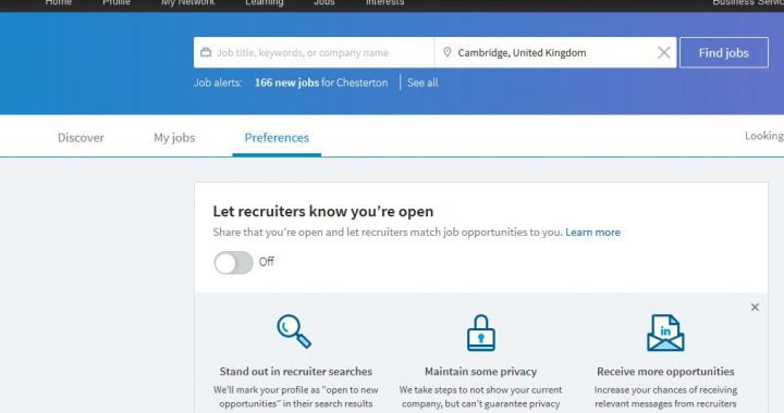 New Recruiter Feature on LinkedIn