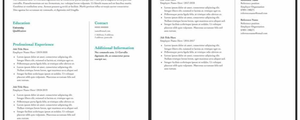 Free CV Templates from Future Learn